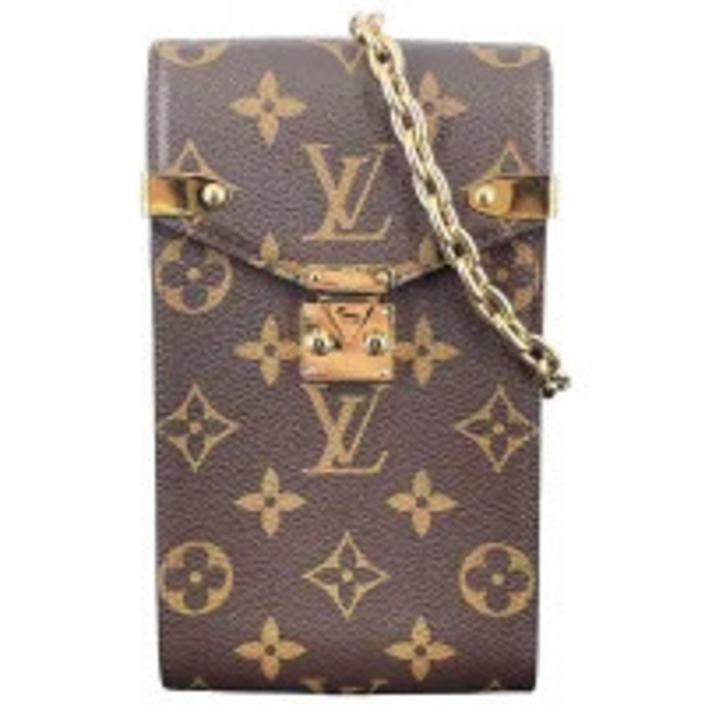Louis Vuitton Monogram Phone Pouch Clutch Metis Chain Shoulder Bag MK